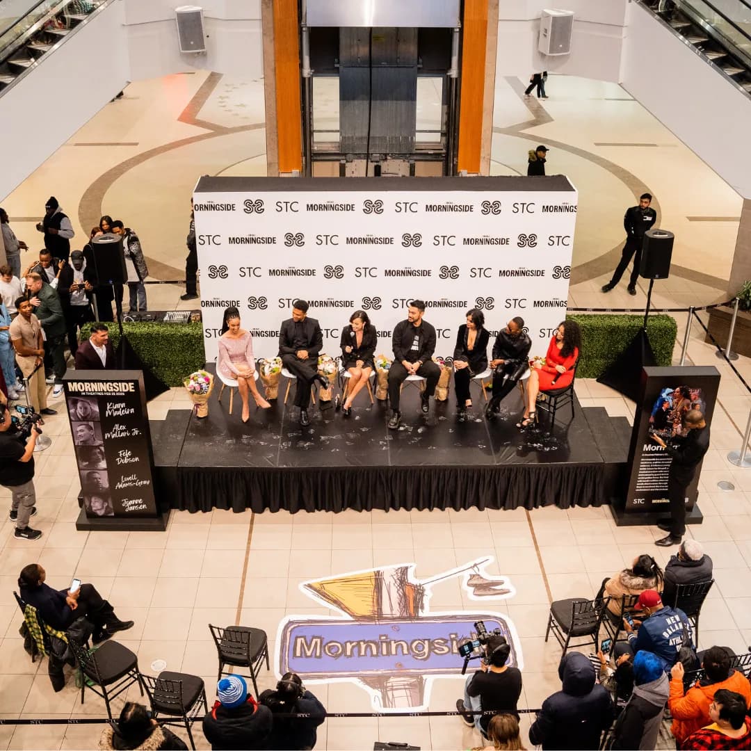 Morningside cast panel at Scarborough Town Centre